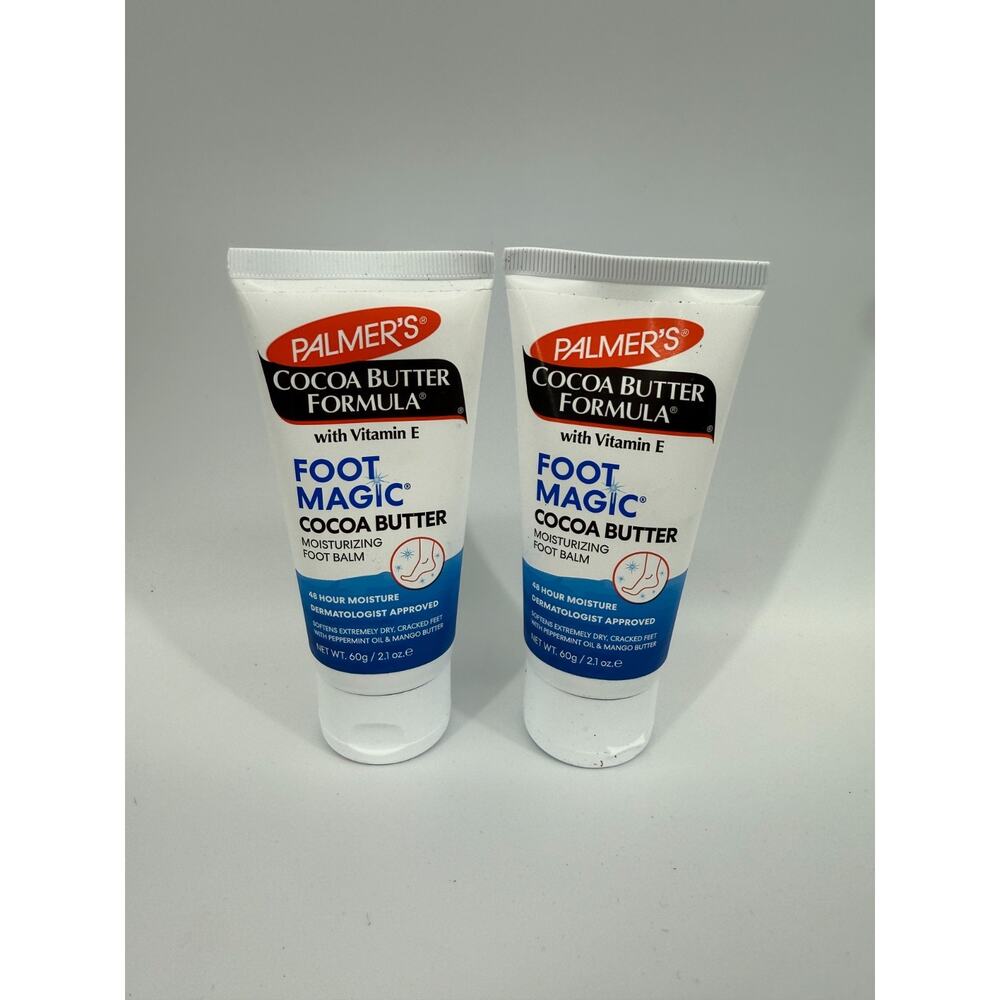 2 Pack Palmer's Cocoa Butter Foot Magic Moisturizing Foot Balm Vitamin E 2.1oz